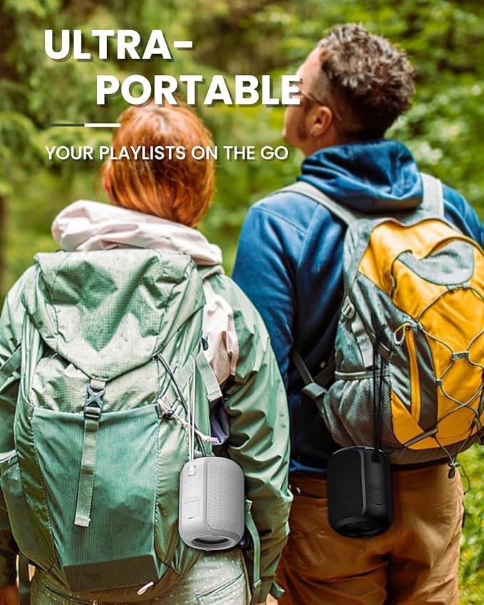 NOTABRICK Bluetooth Speakers, 15W Portable Speakers Bluetooth Wireless V5.0 - Image 6