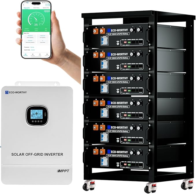 ECO-WORTHY Home Power Station Backup Power, 10000W AC Output+30720Wh LiFePO4 by ECO-WORTHY