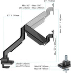 ARES WING Single Monitor Arm, Heavy Duty Adjustable Monitor Arm - Image 2
