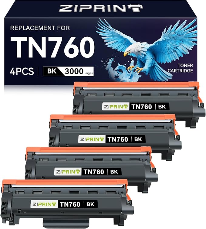 ZIPRINT TN760 Toner Cartridges Compatible Replacement by ZIPRINT