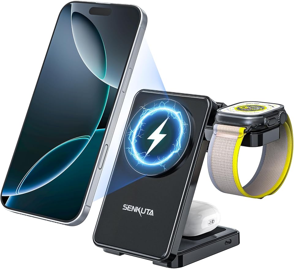 Wireless Charger Charging Station by SENKUTA