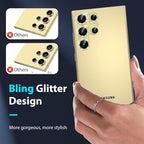 YWXTW Camera Lens Protector for Samsung Galaxy S24 Ultra, Bling Glitter - Image 3