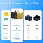 120, 000mg/h 0zone Generator High Capacity Ozone Machine & Negative Ion Air - Image 6