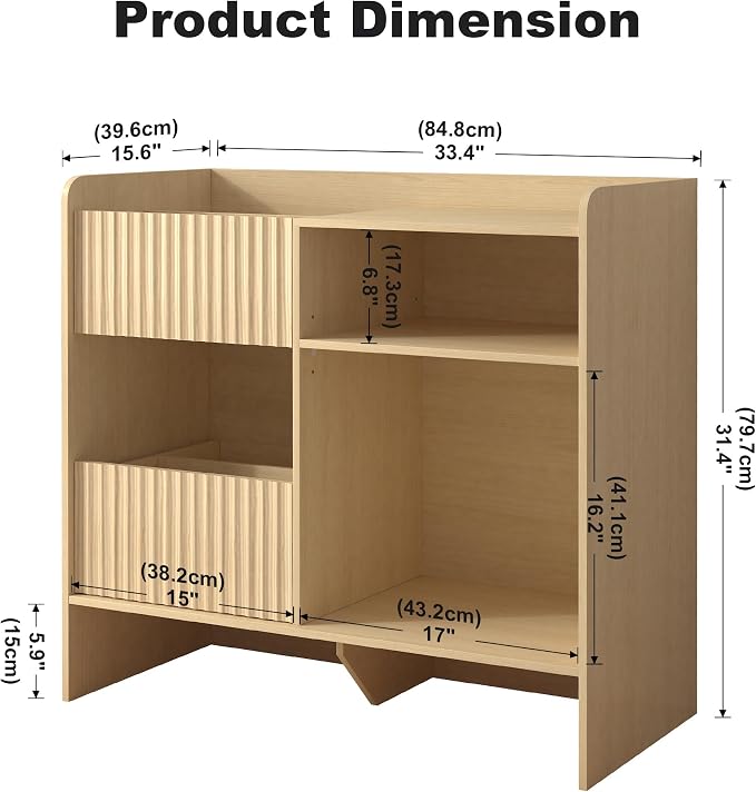 Record Player Stand with Vinyl Storage - Image 2