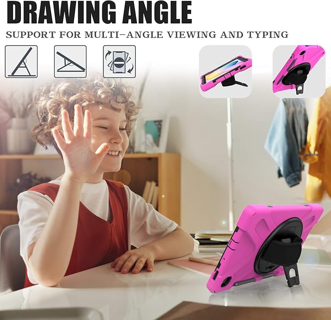 BRAECN for Samsung Galaxy Tab S6 Lite 10.4 Kids Case, Heavy Duty Rugged Cover - Image 4