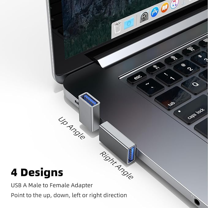 AreMe 90 Degree USB 3.0 Adapter 4 Pack, Up and Down Angle, Left and Right Angle - Image 2