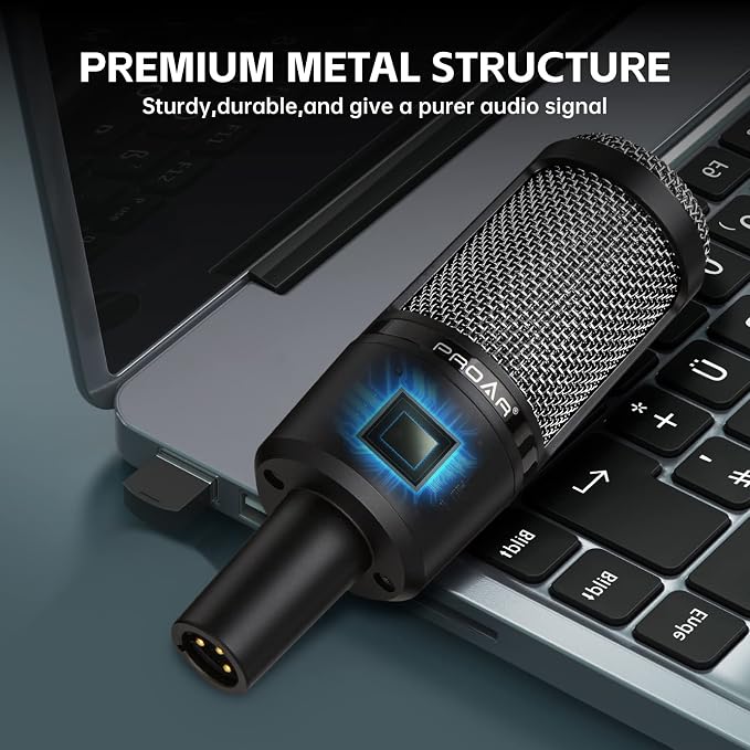 XLR Podcast Microphone Professional Cardioid Condenser Microphone - Image 7