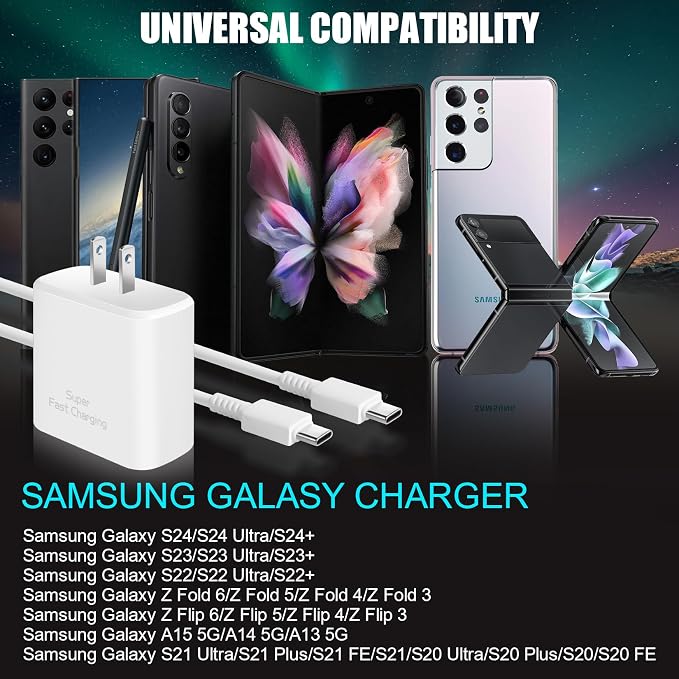 45W USB C Charger for Samsung Charger Fast Charging, Super Fast Android Phone - Image 3
