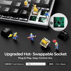 RGB Mechanical GamingKeyboard, 78 Keys Hot-Swap Mechanical Keyboard - Image 4