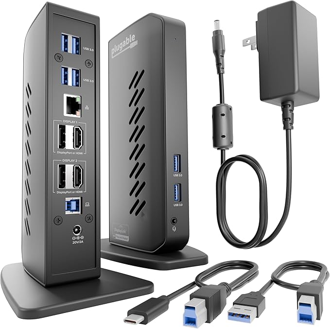 Plugable Dual DisplayPort & HDMI Docking Station by Plugable