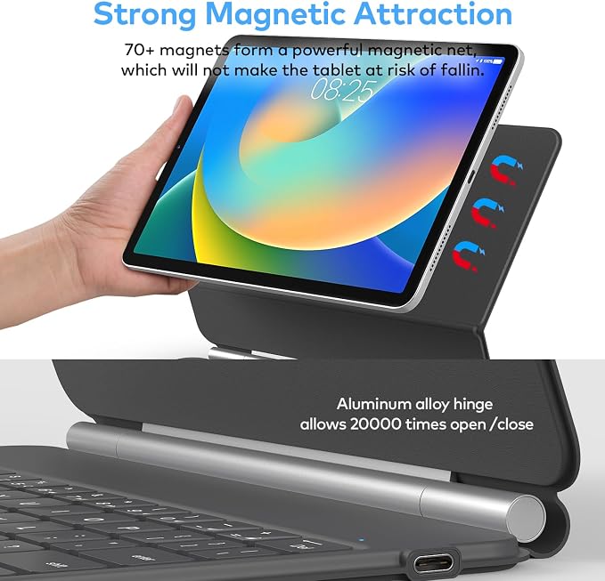 Keyboard Case for iPad 10th Generation 2022 & 11th – Magic-Style Keyboard - Image 4