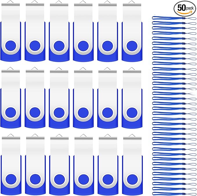 16GB Bulk Flash Drives 50 Pack EASTBULL USB Flash Drives Pack USB 2.0 Thumb by EASTBULL