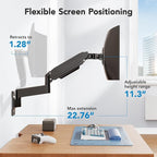 HUANUO 49 inch Ultrawide Monitor Wall Mount, Heavy Duty Screen Arm - Image 5