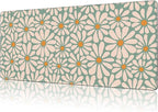 Mouse Pad Large Boho with Daisy Flowers Non-Slip Gaming Desk Mat with Stitched by NIYLYNSYN