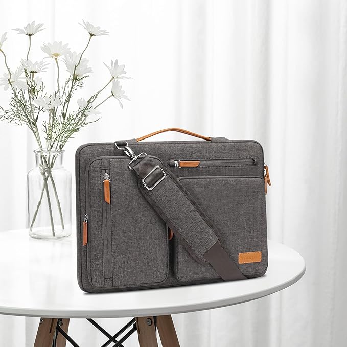 MOSISO 360 Protective Laptop Shoulder Bag, 17-17.3 inch Computer Bag Compatible - Image 7