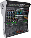 MD-10 10-Channel Professional Stage Mixer, 99 DSP Effects, Wireless Connection by Yamnweo