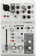 Yamaha AG03MK2 White 6-Channel Live Streaming Loopback Mixer/USB Interface by Yamaha