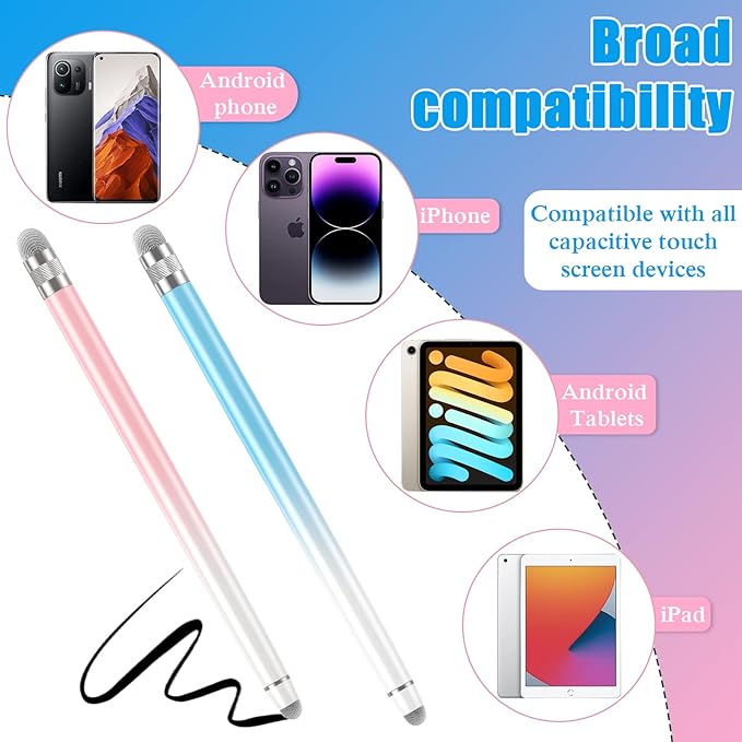 2PCS Stylus Pens for Touch Screens, Stylus Pen for iPhone/iPad/Tablet - Image 6
