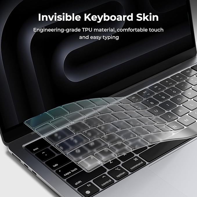 EooCoo Premium Keyboard Cover Skin Ultra Thin Protector Compatible - Image 2