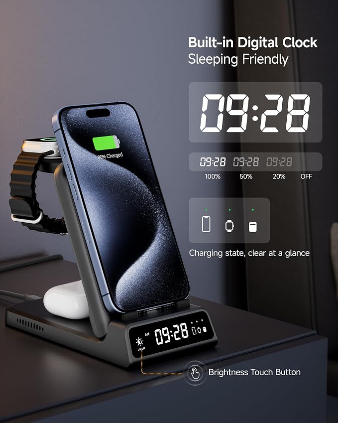 Charging Station for iPhone, SwanScout 703A, Wireless Charger for iPhone - Image 3
