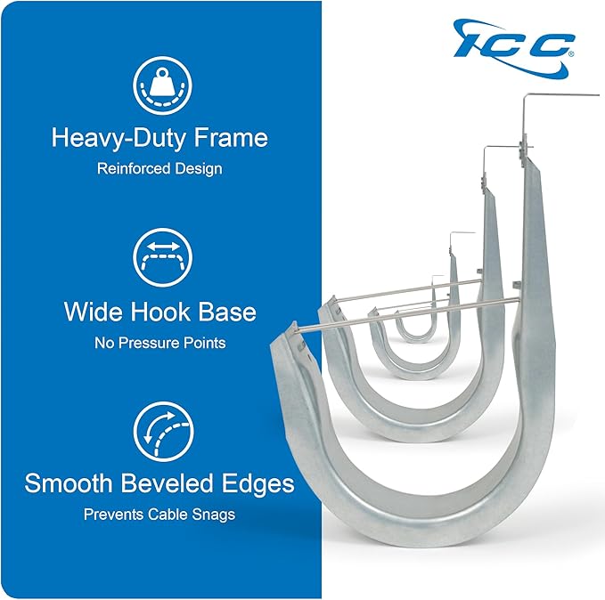 ICC Ceiling Mount J Hook 3/4” Without Retainer Clip - Image 6