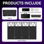 DJ Table Stand Portable booth Double Deck, Foldable DJ Stand Booth, Heavy-Duty - Image 8