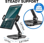 AboveTEK Upgraded Desktop Tablet Stand, 360° Swivel Tablet & Phone Desk Mount - Image 2