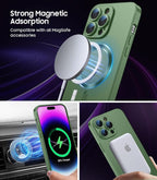 Magnetic for iPhone 14 Pro Max Case Slim Soft TPU Bumper Shockproof Metallic - Image 2