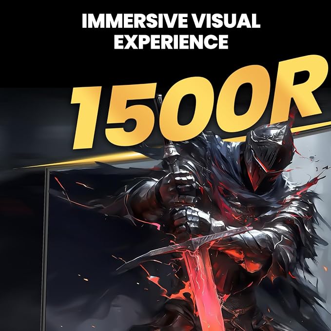 CRUA 49" Curved Gaming Monitor | DFHD, 144Hz/165Hz, AMD FreeSync, 120% sRGB - Image 6