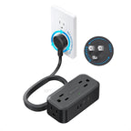 TROND 360° Rotating Flat Plug Power Strip, 10FT Extension Cord by TRONDOfficial