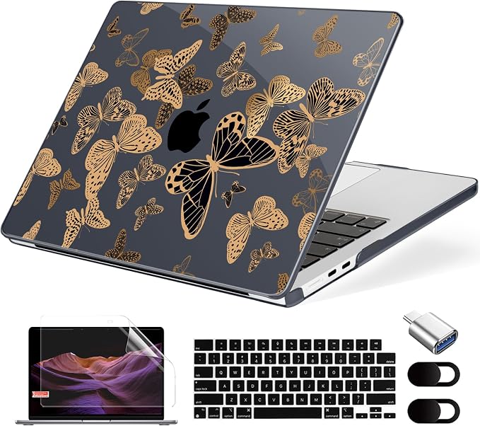 Compatible with MacBook Air 13.6 inch Case, M4 A3240/M3 A3113/M2 A2681 by MecBevia