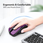TECKNET Rechargeable Wireless Mouse, USB-A Silent Mouse, Quiet Click, 6 - Image 5