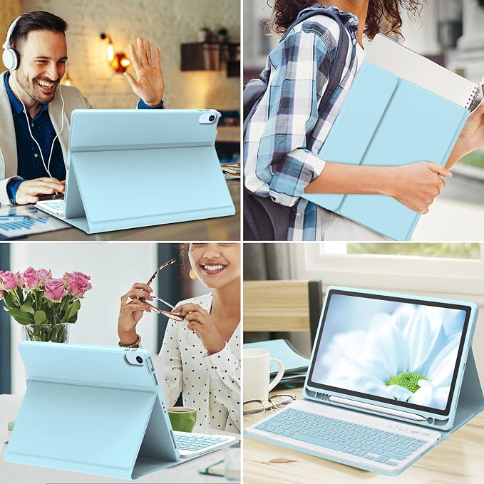 Keyboard Case for iPad Air 11-inch M2 2024/ Air 5th/ 4th Generation- Detachable - Image 5