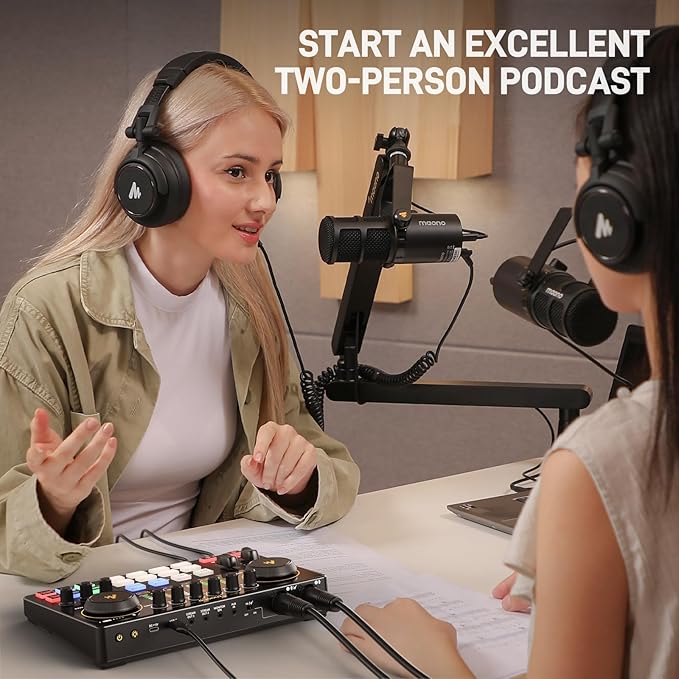 MAONO Podcast Equipment Bundle: Audio Interface mixer - Image 5