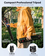 CAMBOFOTO 68" Lightweight Travel Camera Tripod - Image 2