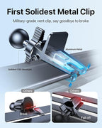 andobil Magnetic Phone Holder for Car Vent Suitable for iPhone 16/15/14 Grey - Image 3