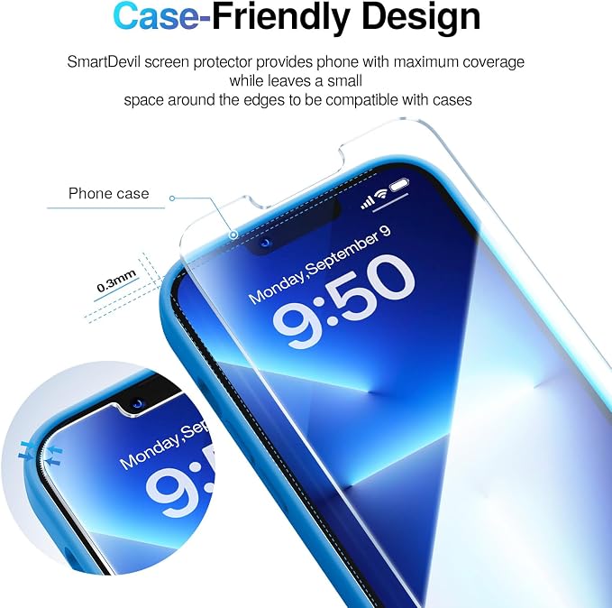 SMARTDEVIL 2 Pack Screen Protector - Image 5