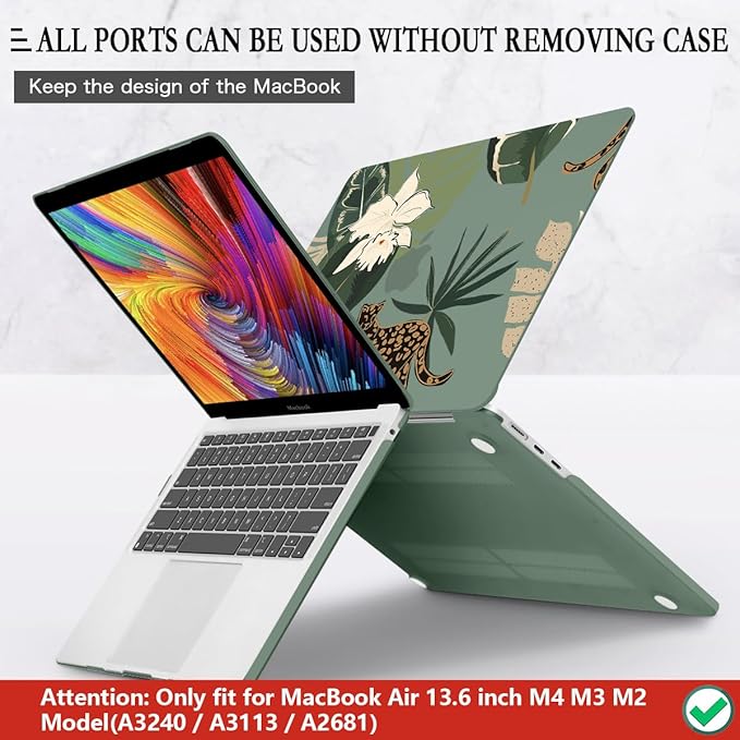 CISSOOK for MacBook Air 13.6 Inch Case 2024 2025 Model A3240 A3113 A2681 - Image 5