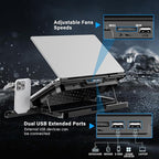Laptop Cooling Pad, Laptop Cooler 6 Quiet Fans - Image 4