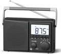 LEOTEC AM FM Radio with Bluetooth, Portable Radio Strong Reception, Plug in Wall by LEOTEC