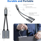 USB C Headphone Splitter, CCZ CA01 USB C to Type C Headphone Jack and Charger - Image 9