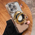 Magnetic Kickstand Case for iPhone 15 14 13 12 Pro Max Sparkling Diamond Cover by OUROL