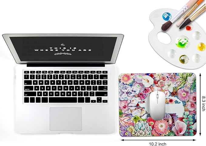 JIKIOU 3 Pack Mouse Pad with Stitched Edge, Comfortable Mouse Pads with - Image 3