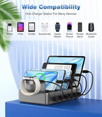 CREATIVE DESIGN 50W Fast Charging Station, 6 Port Apple Charging Station - Image 6