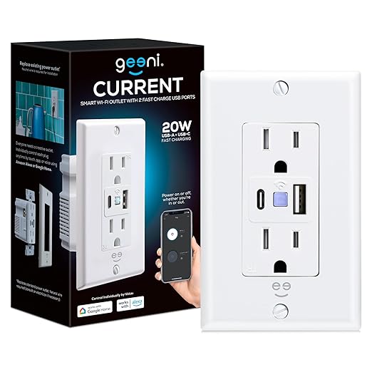 Geeni Current Smart Wi-Fi Outlet by Geeni
