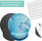 Mouse Pad with Wrist Support, Ergonomic Mouse Pad with Memory Foam Wrist Rest - Image 4