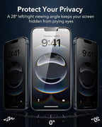 ESR 3 Pack 9H+ Glass for iPhone 16e/ iPhone 14/ iPhone 13/13 Pro Privacy Screen - Image 3