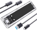 ORICO M.2 NVMe SSD Enclosure, USB 3.2 Gen 2, Transparent External Solid State by PioneerDataSolutionPowerYourFuture