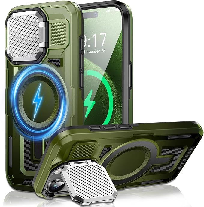 Camera Stand Case for iPhone 15 Pro, 2024 Version Military Grade Protective by Unknown