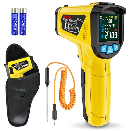 MESTEK Infrared Thermometer Temperature Gun, Non-Contact Digital Laser by MESTEK